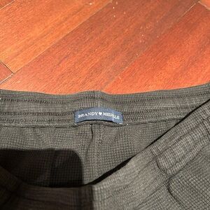 Brandy melville black waffle sweats